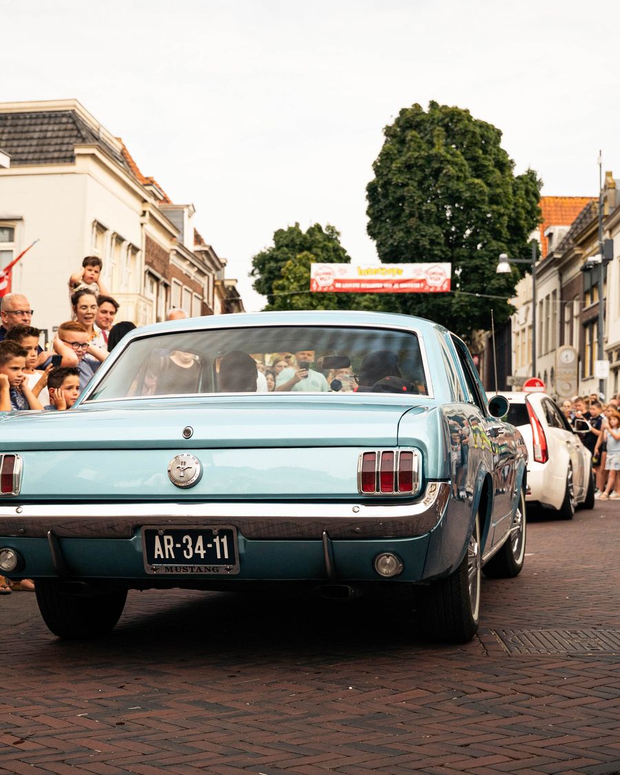 Publiek langs de route bij een CCRally-event